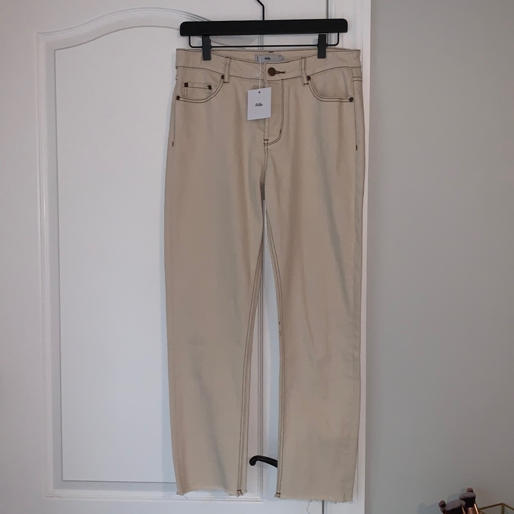 Adika cream pants size large